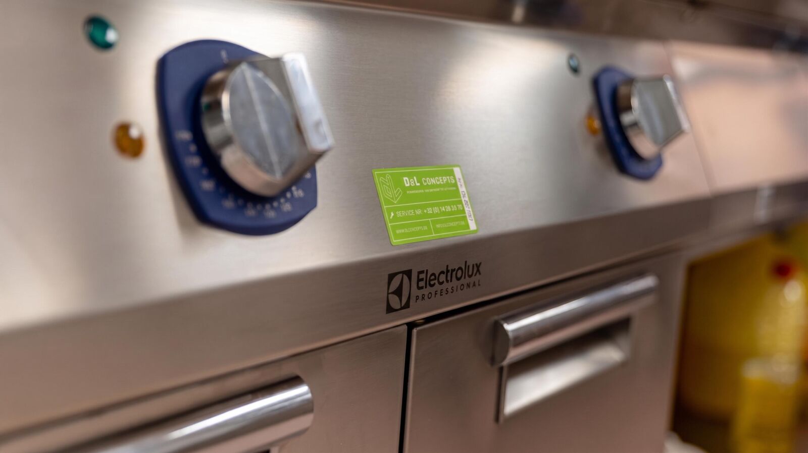 Electrolux logo op toestel
